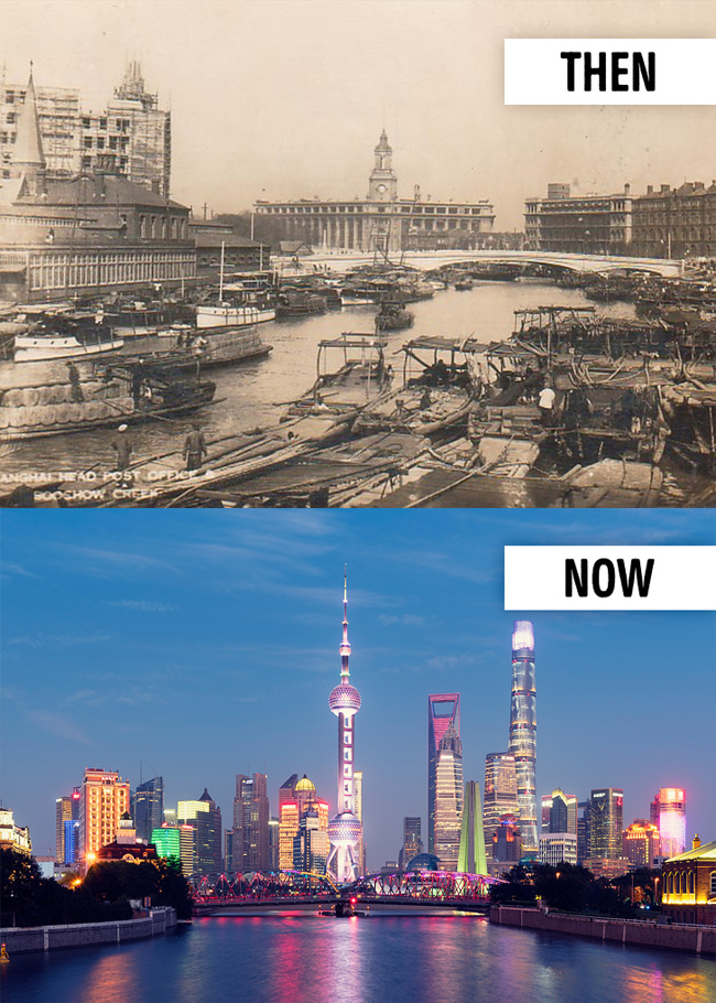 10 Amazing Cities Before And After Over the Years