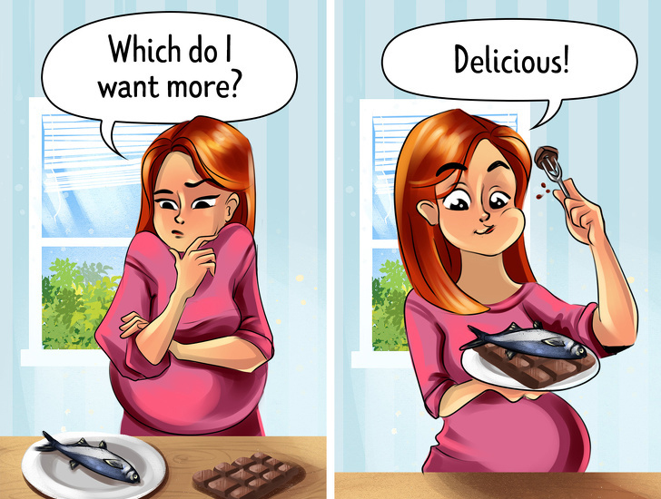 Illustrations of women Everyday Pregnancy Problems
