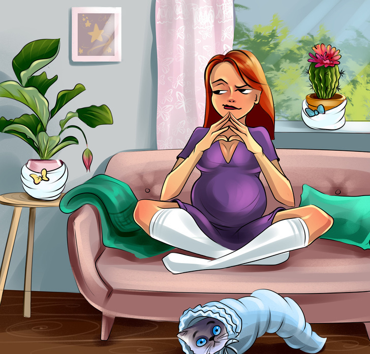 Illustrations of women Everyday Pregnancy Problems