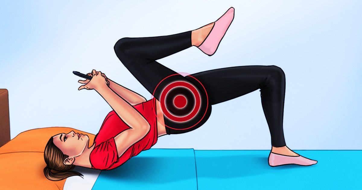 6 Body Shaping Exercises You Can Literally Do While Lying in Bed