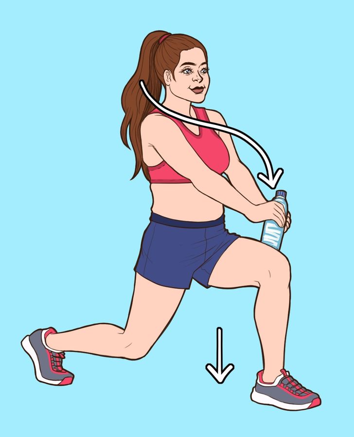 5 Exercises With a Water Bottle That Can Help You Get Back in Shape