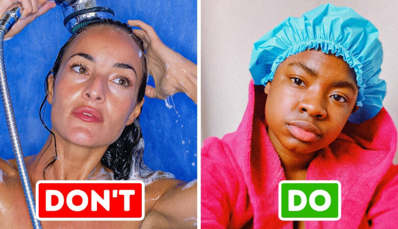 6 Weird Ways You Might Be Ruining Your Hair in the Shower